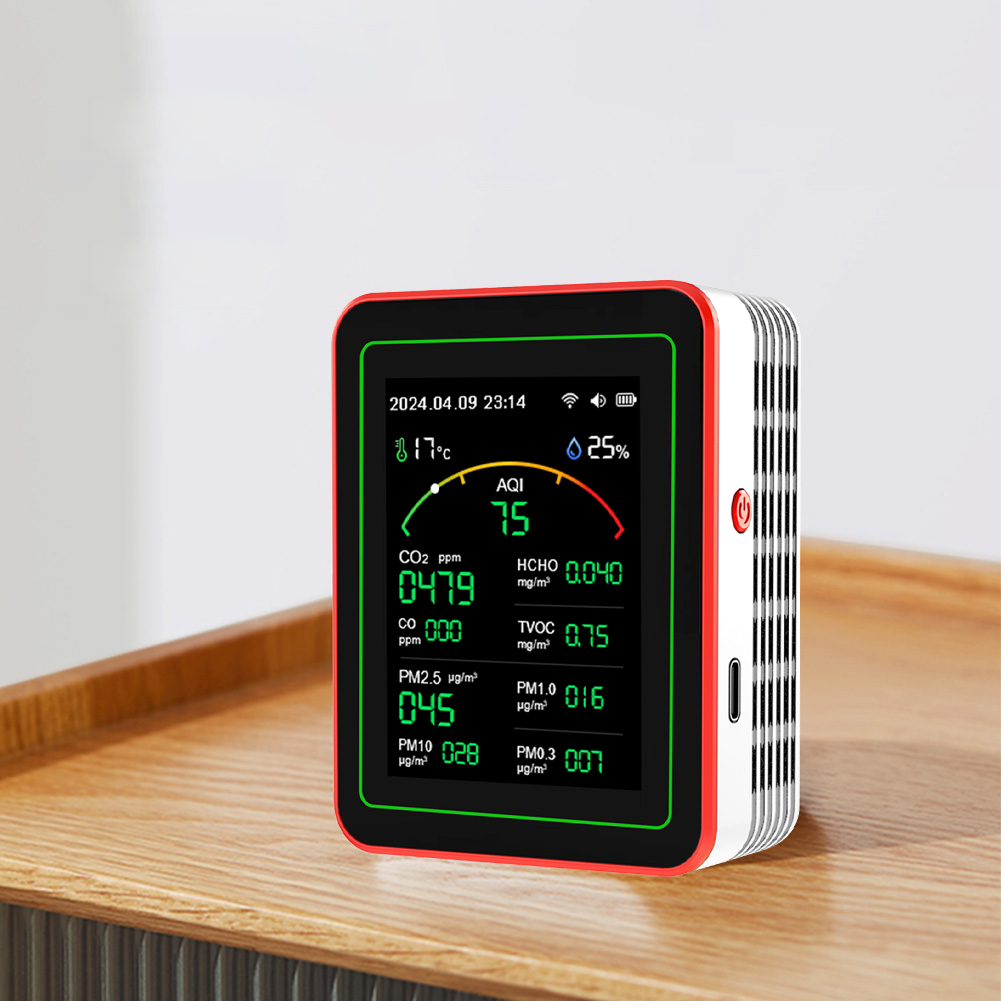 Woodworking App - Przenośny tester WiFi 15-w-1 AQI PM0.3