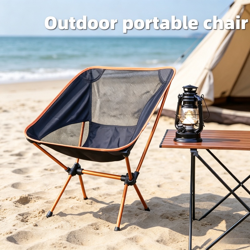 Woodworking Outdoor Furniture - Ultralekka Aluminiowa Krzesło Księżycowe Składane Przenośne