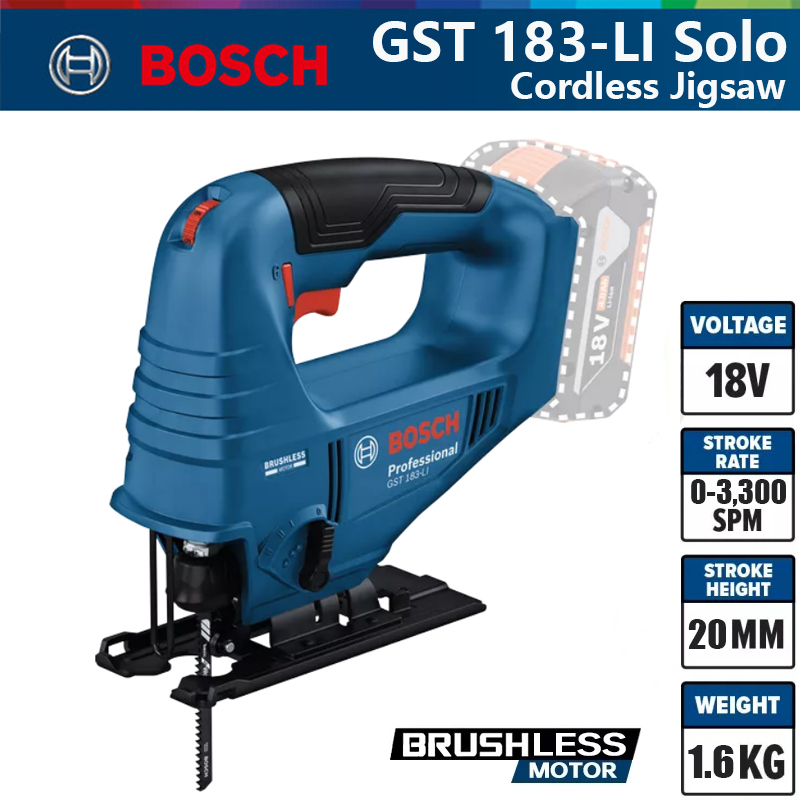Woodworking Electric Saw - Bosch GST 183-LI Professional Elektryczna Wyrzynarka