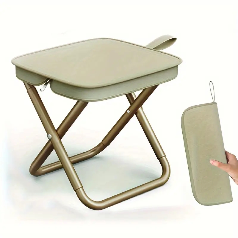 Woodworking Outdoor Furniture - Składany piórnik na zewnątrz mały stołek