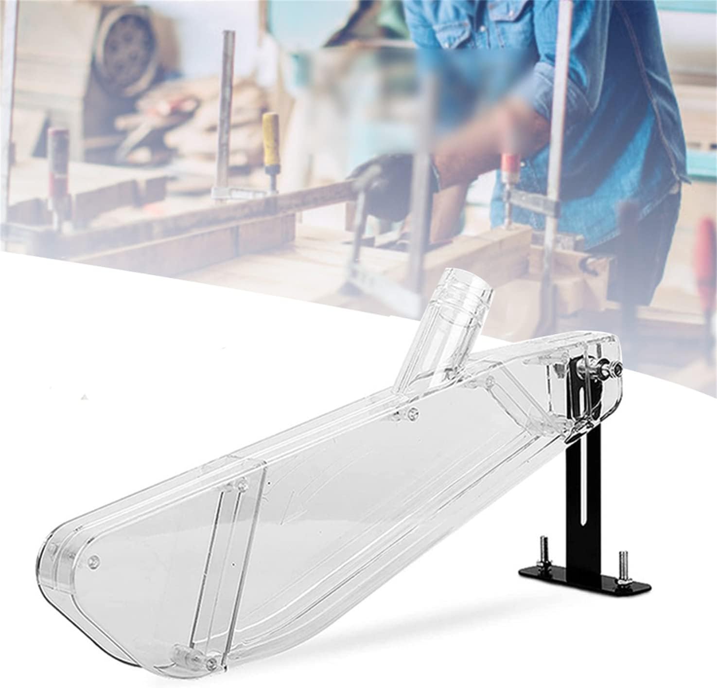 Woodworking Electric Saw - Przezroczysta osłona przeciwpyłowa do piły stołowej