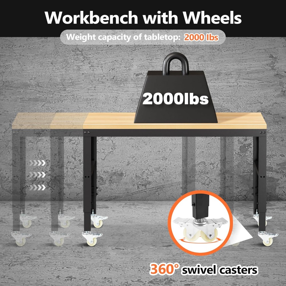 Regulowany stół warsztatowy, w – Woodworking Garage recenzja i cena