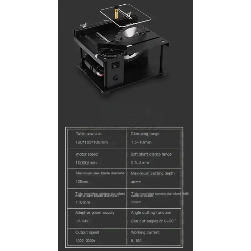 Mała pilarka stołowa DIY do ob – Woodworking Electric Saw recenzja i cena