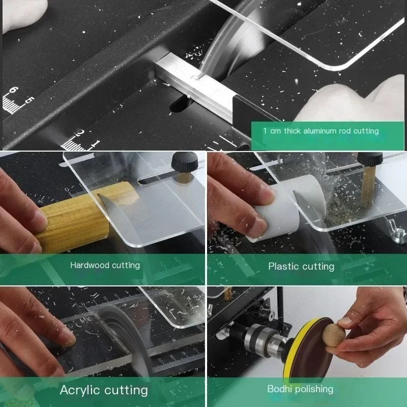 Mała pilarka stołowa DIY do ob – Woodworking Electric Saw recenzja i cena