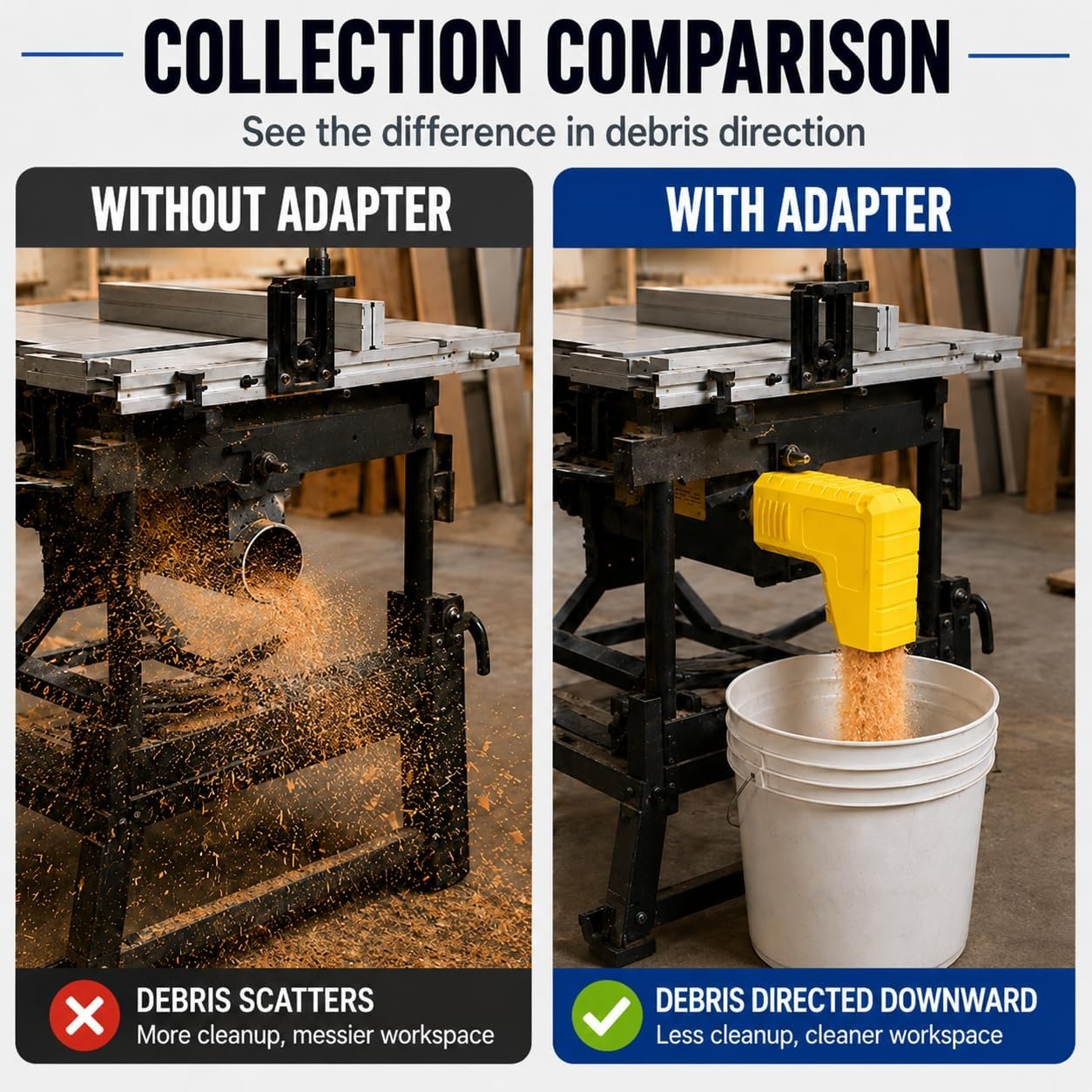 Adapter do odsysania pyłu stol – Vacuum Cleaner Woodworking recenzja i cena
