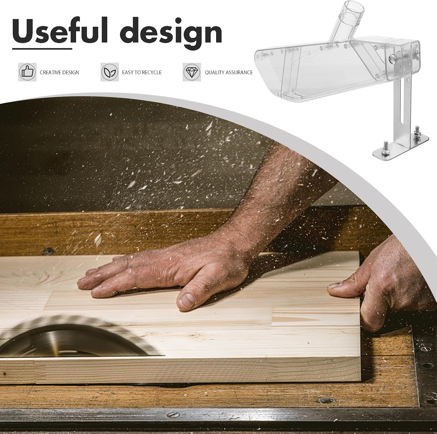 Przezroczysta osłona przeciwpy – Woodworking Electric Saw recenzja i cena